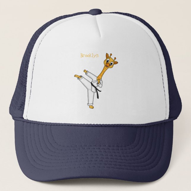 illustration av tecknaden kung fu giraffe keps (Framsida)
