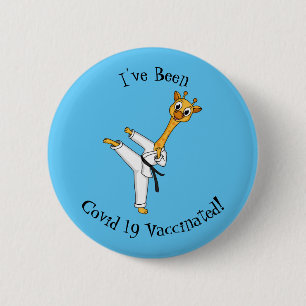 illustration av tecknaden kung fu giraffe knapp