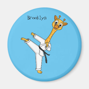 illustration av tecknaden kung fu giraffe magnet