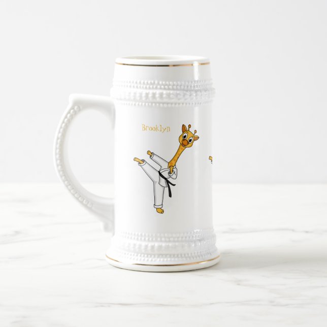 illustration av tecknaden kung fu giraffe sejdel (Vänster)