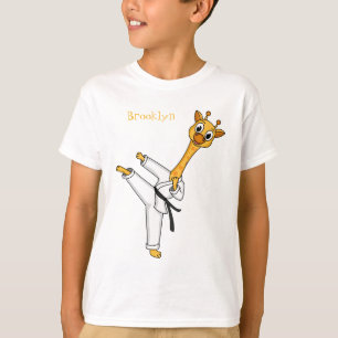 illustration av tecknaden kung fu giraffe t shirt