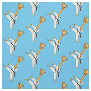 illustration av tecknaden kung fu giraffe tyg