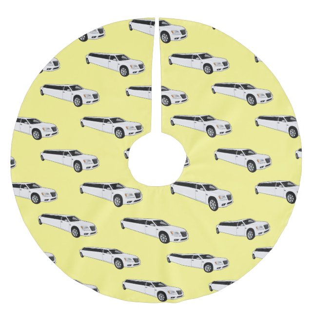 illustration av tecknaden Limousinus Julgransmatta Borstad Polyester (Framsidan)