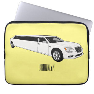 illustration av tecknaden Limousinus Laptop Fodral