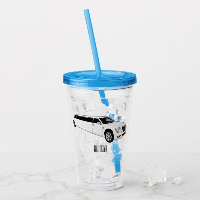 illustration av tecknaden Limousinus Take Away Mugg (Framsida Ice)