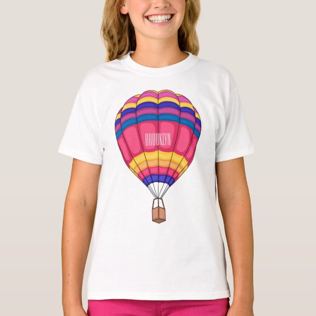 illustration av tecknaden luftballong t shirt (Framsida)