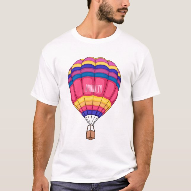 illustration av tecknaden luftballong t shirt (Framsida)