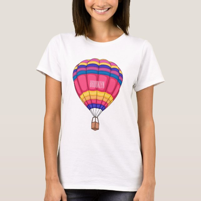 illustration av tecknaden luftballong t shirt (Framsida)
