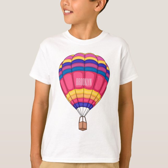 illustration av tecknaden luftballong t shirt (Framsida)