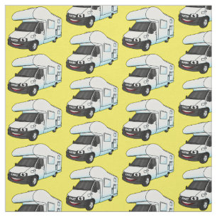 illustration av tecknaden lycklig campervan tyg