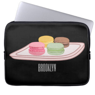illustration av tecknaden Macaron Laptop Fodral
