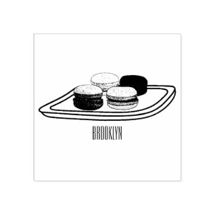 illustration av tecknaden Macaron Stämpel
