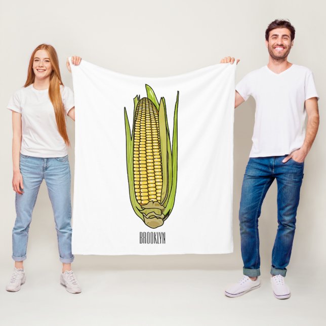 illustration av tecknaden maj fleecefilt (På plats)