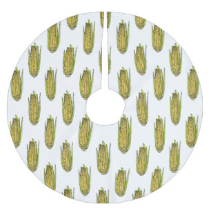 illustration av tecknaden maj julgransmatta borstad polyester