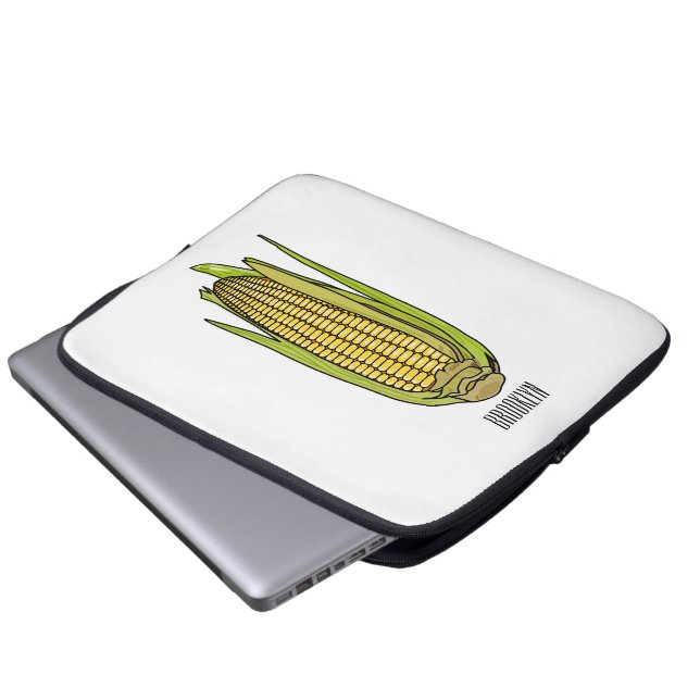 illustration av tecknaden maj laptop fodral (Framre botten)