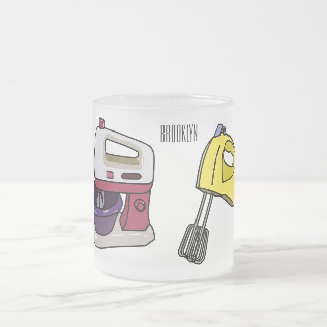 illustration av tecknaden Mixer Frostad Glasmugg (Center)