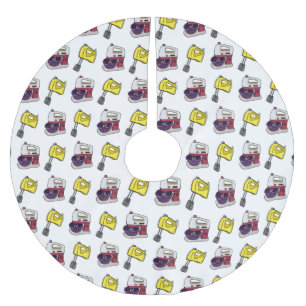 illustration av tecknaden Mixer Julgransmatta Borstad Polyester