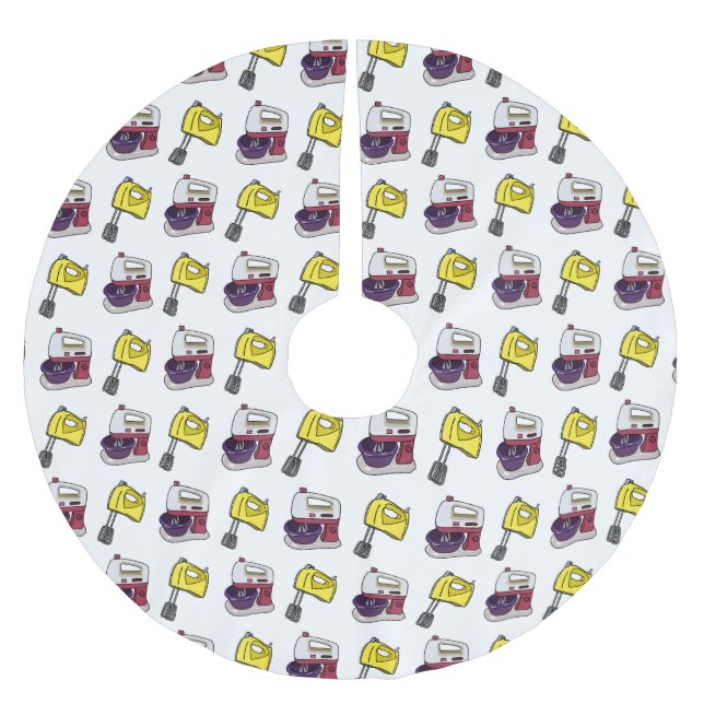 illustration av tecknaden Mixer Julgransmatta Borstad Polyester (Framsidan)