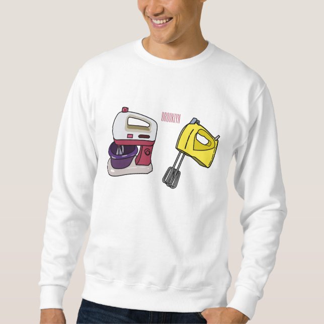 illustration av tecknaden Mixer Lång Ärmad Tröja (Framsida)