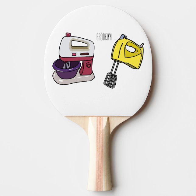 illustration av tecknaden Mixer Pingisracket (Framsidan)