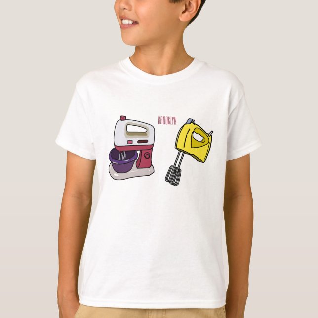 illustration av tecknaden Mixer T Shirt (Framsida)