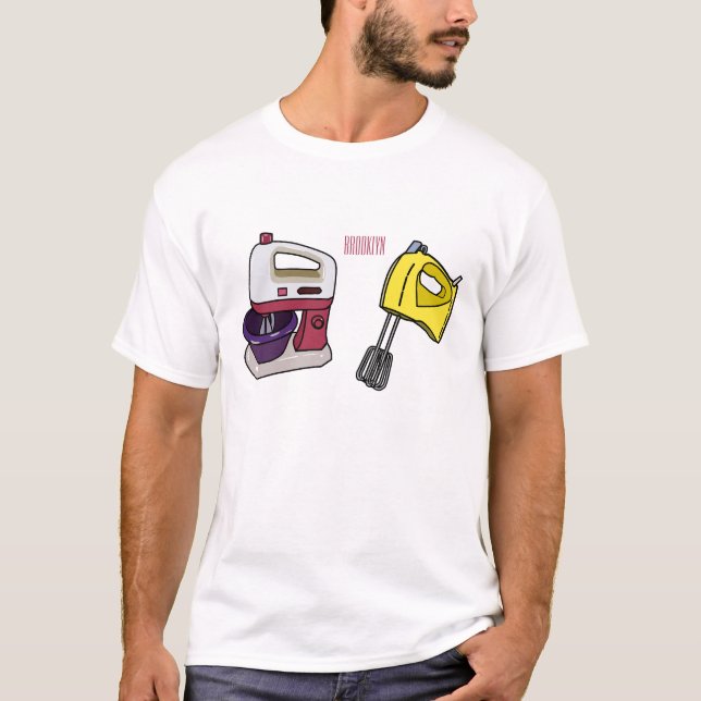 illustration av tecknaden Mixer T Shirt (Framsida)