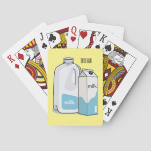 illustration av tecknaden mjölk casinokort