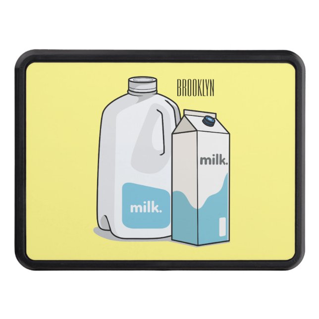 illustration av tecknaden mjölk dragkroksskydd (Framsidan)