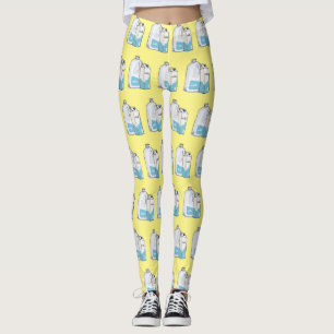 illustration av tecknaden mjölk leggings
