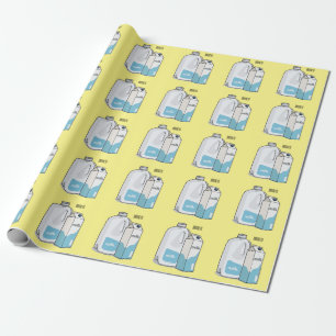 illustration av tecknaden mjölk presentpapper