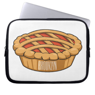 illustration av tecknaden paj laptop fodral