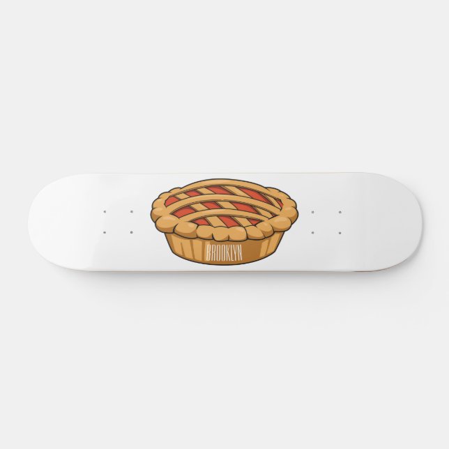 illustration av tecknaden paj mini skateboard bräda 18,5 cm (Horz)