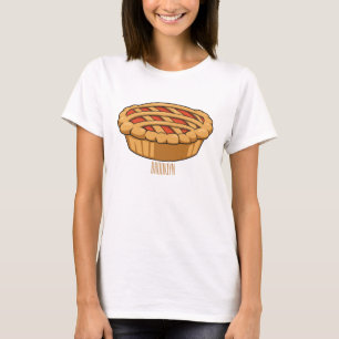 illustration av tecknaden paj t shirt