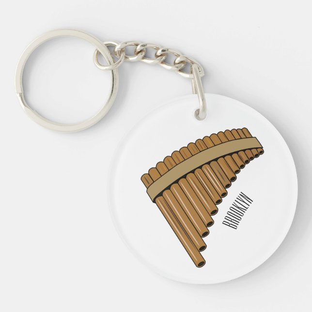 illustration av tecknaden Pan flute/pantrör (Framsidan)
