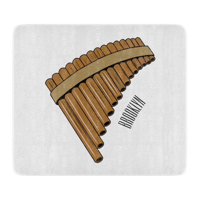 illustration av tecknaden Pan flute/pantrör (Framsidan)