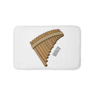 illustration av tecknaden Pan flute/pantrör Badrumsmatta