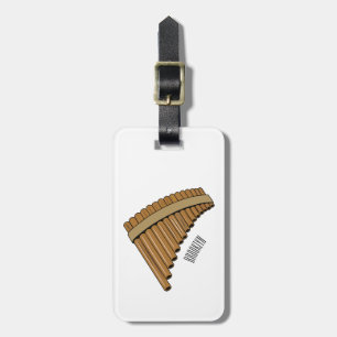 illustration av tecknaden Pan flute/pantrör Bagagebricka