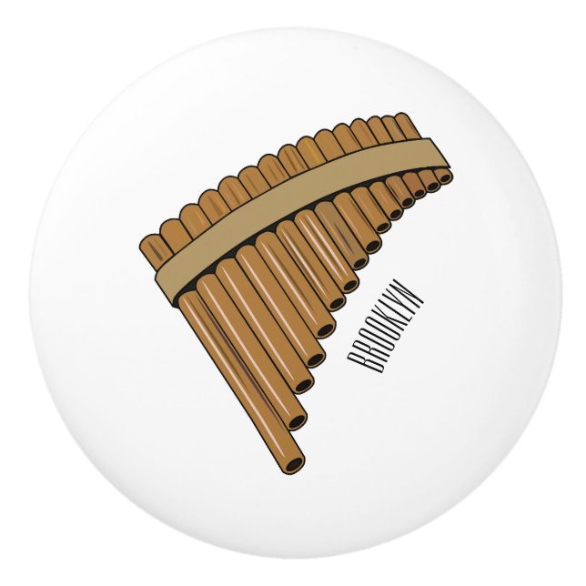 illustration av tecknaden Pan flute/pantrör Knopp (Framsidan)