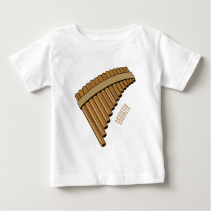 illustration av tecknaden Pan flute/pantrör T Shirt