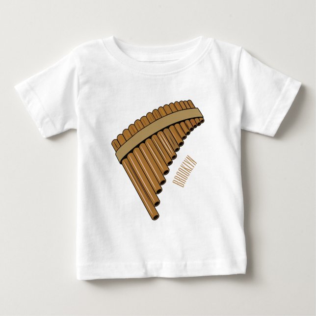 illustration av tecknaden Pan flute/pantrör T Shirt (Framsida)
