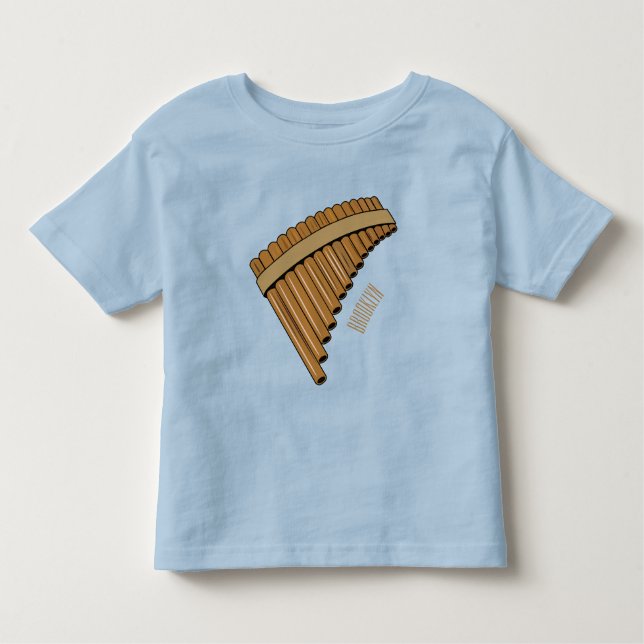 illustration av tecknaden Pan flute/pantrör T Shirt (Framsida)