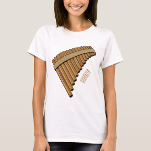 illustration av tecknaden Pan flute/pantrör T Shirt