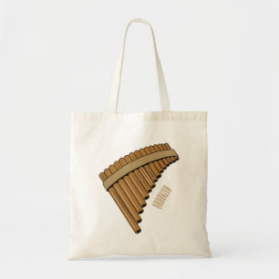 illustration av tecknaden Pan flute/pantrör Tygkasse
