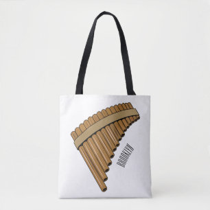 illustration av tecknaden Pan flute/pantrör Tygkasse