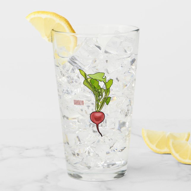 illustration av tecknaden Radish Glaskopp (Framsida Ice)