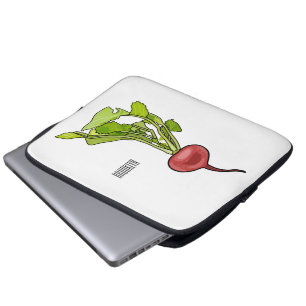 illustration av tecknaden Radish Laptop Fodral