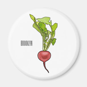 illustration av tecknaden Radish Magnet