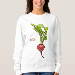 illustration av tecknaden Radish T Shirt