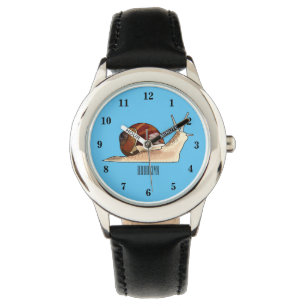 illustration av tecknaden snigel armbandsur