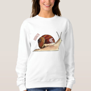 illustration av tecknaden snigel t shirt